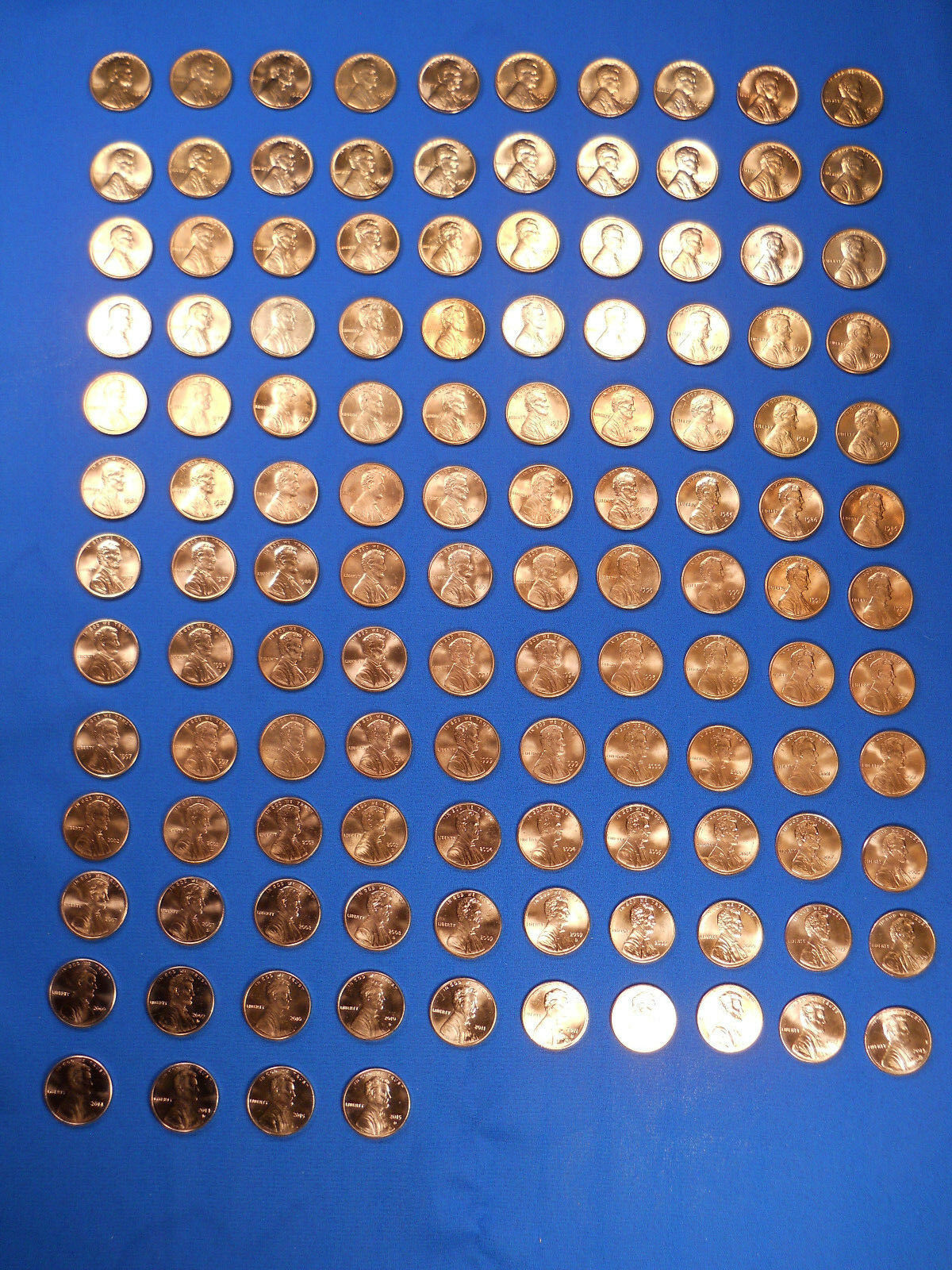 Lincoln Cent Penny Set 1959-2021 Collection (136 Coins) Choice Bu Mem., Shield!