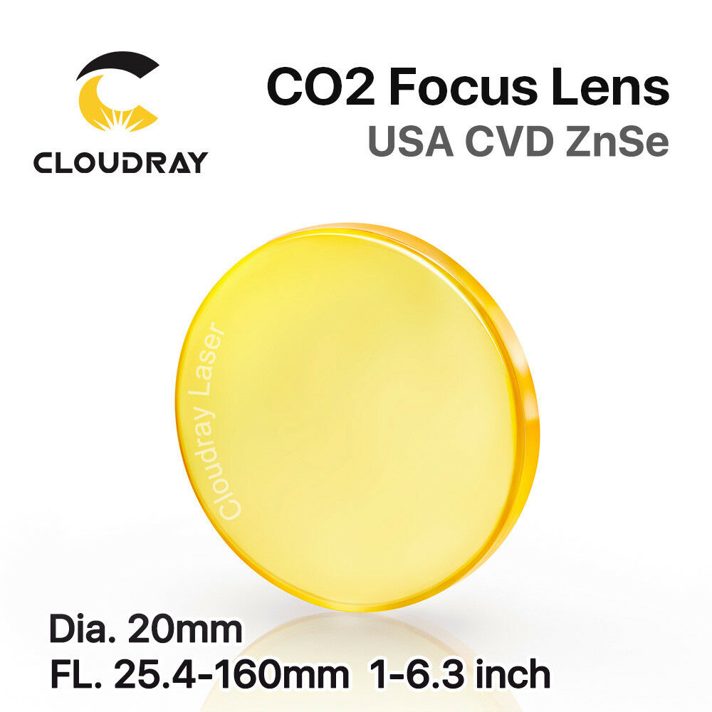 Co2 Usa Znse Focal Lens Dia. 20mm For Co2 Laser Cutting Machine Fl:1 - 6.3 Inch