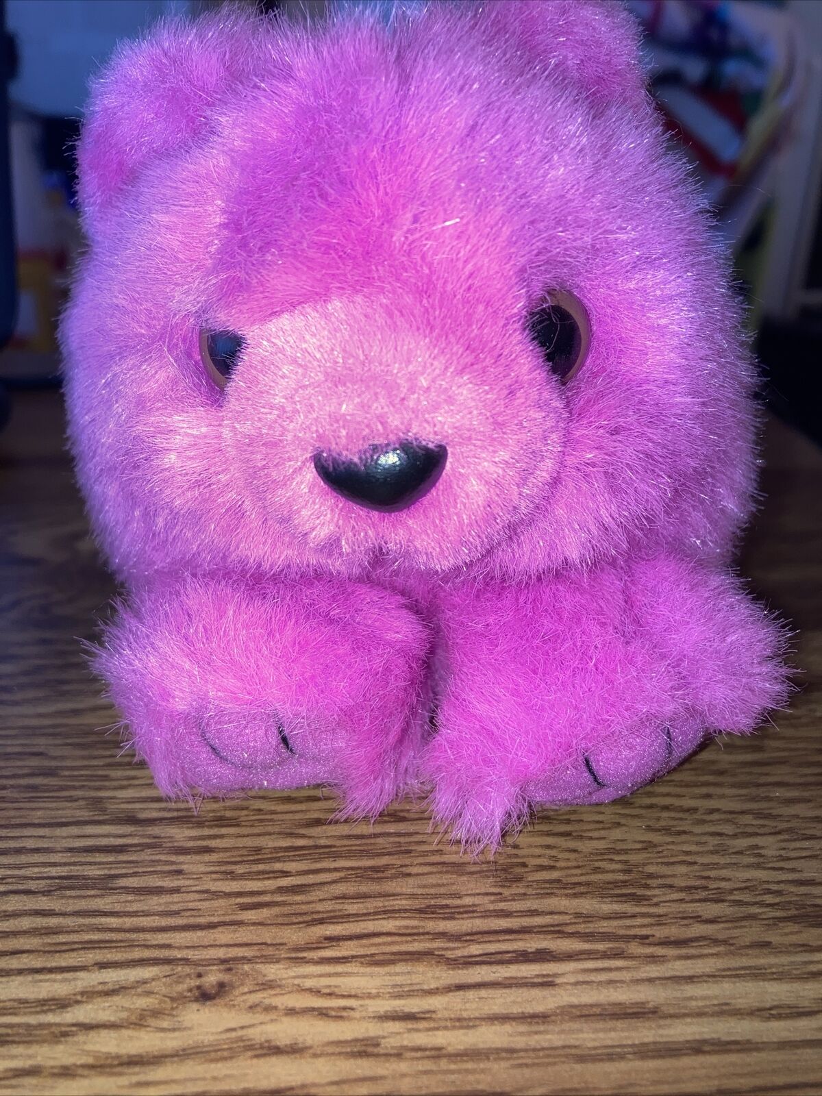 Vintage Swibco Plush Pink Bear , 4" Puffkins