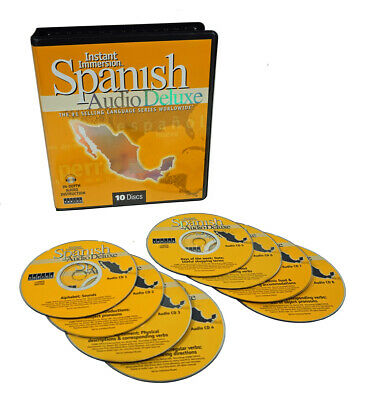 Learn To Speak & Understand Spanish Language Deluxe 8 Audio Cds Free Us Shipping