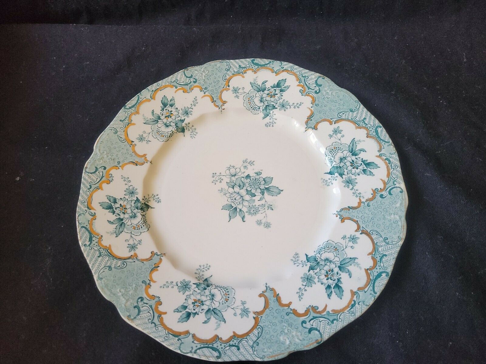 Ridgways Olga Royal Semi Porcelain Litchfield Dinner Plate 10" Transferware