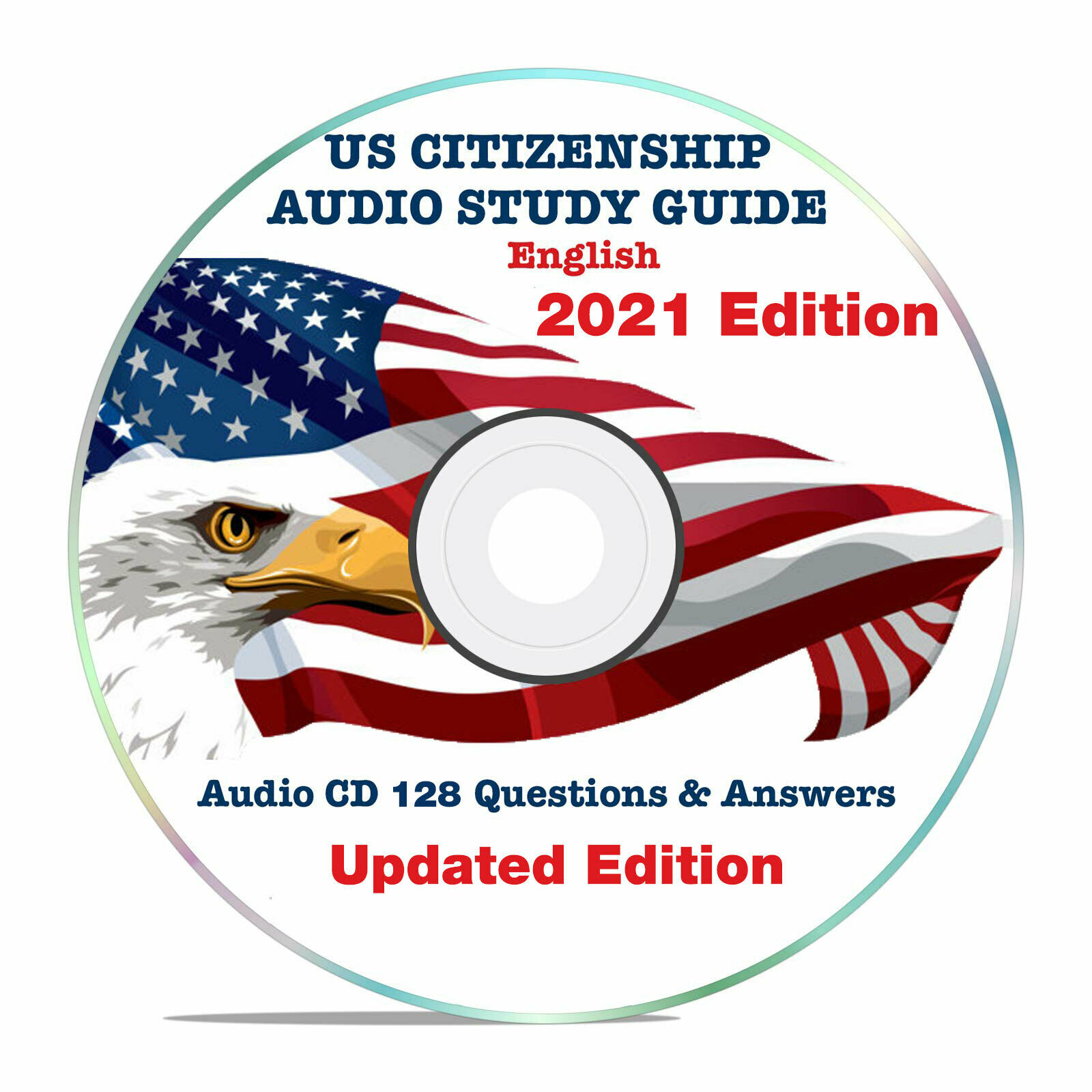 2021 Us Citizenship Test Questions/answers Study Guide Audio Cd English