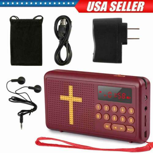 Rechargeable Audio Bible Player Electronic Talking King James Version -english09