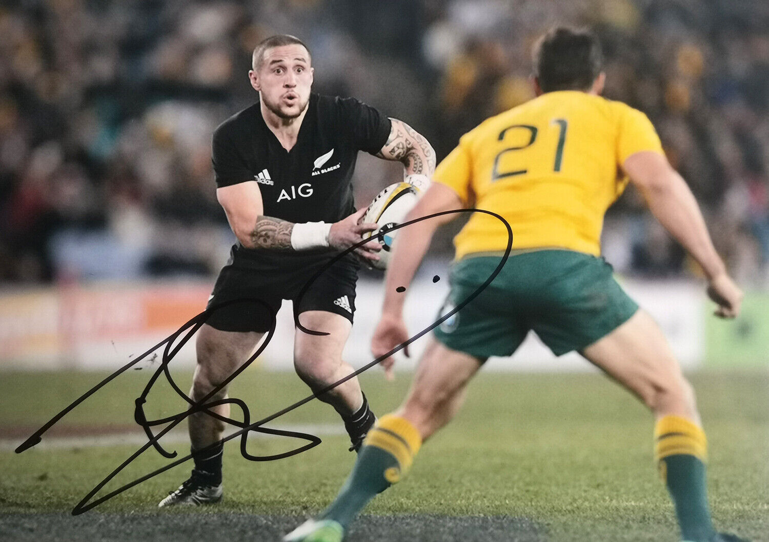+++ Tj Perenara | Rugby All Blacks | 5x7 Photo | In Person Autograph +++